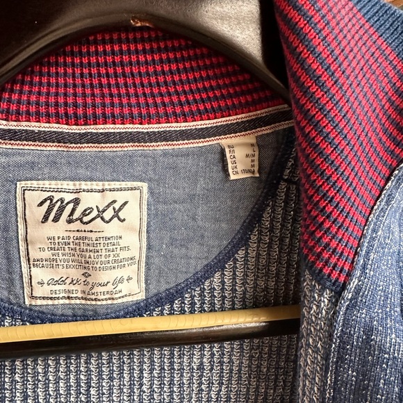 Men’s Mexx zip-up blue sweater - Picture 4 of 7